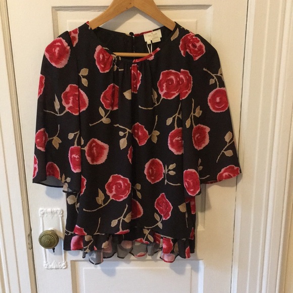 Kate Spade hazy rose double layer top - Picture 3 of 8